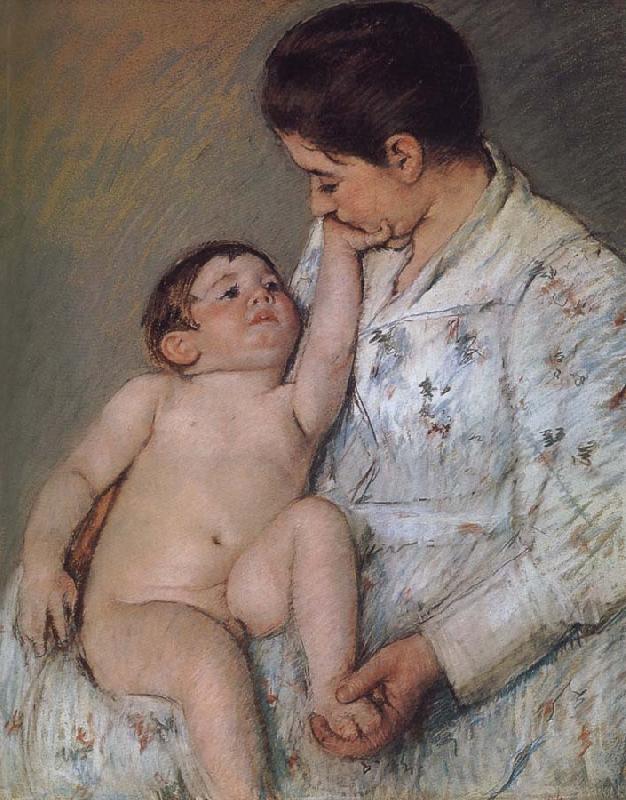 Mary Cassatt Baby-s touching China oil painting art